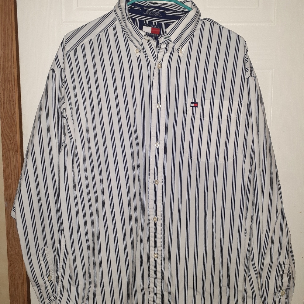 Tommy Hilfiger long sleeved button down shirt